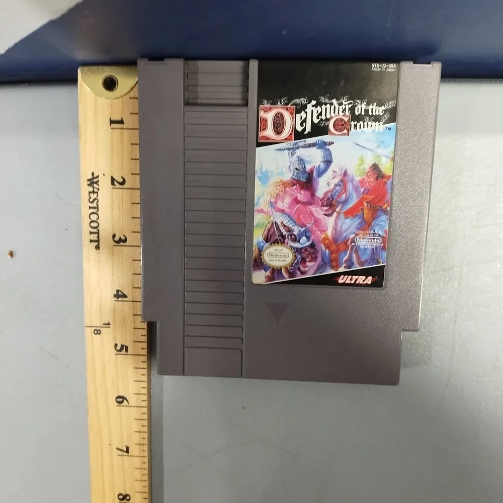 Lot of 2 Snake's Revenge & Defender of the Crown Nintendo NES Video Games